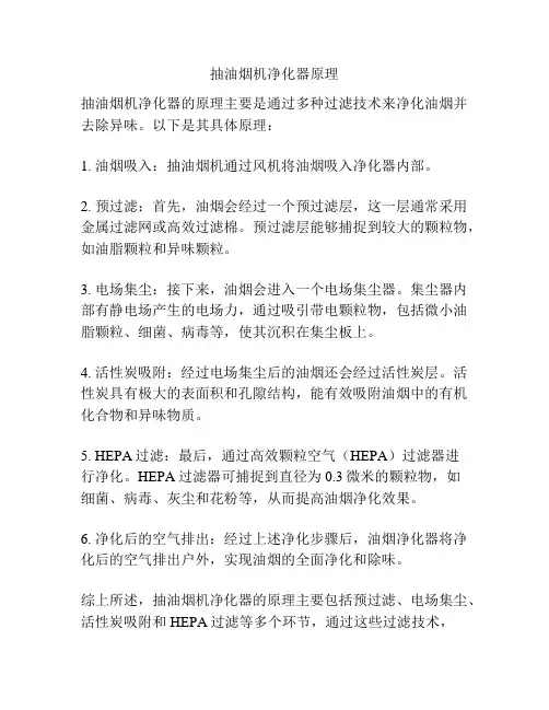 抽油烟机净化器原理