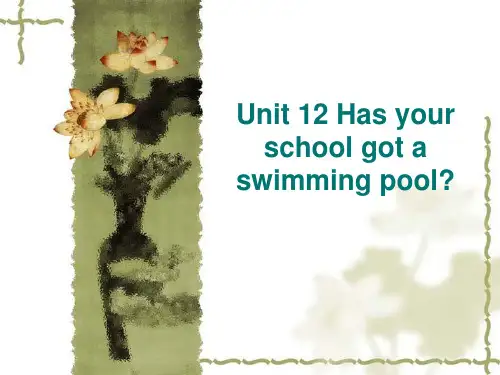 剑桥少儿英语Unit12Hasyourschoolgotaswimmingpool课件