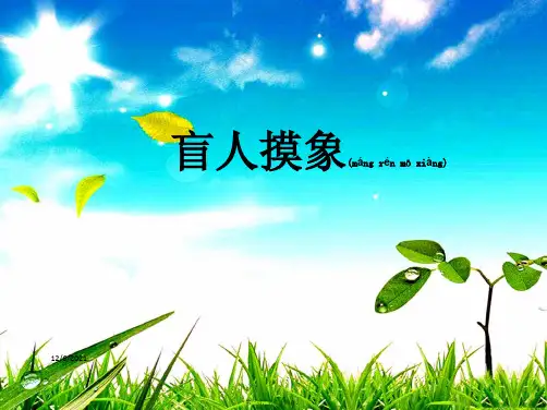 二年级语文上册《盲人摸象》课件2 小学二年级上册语文课件