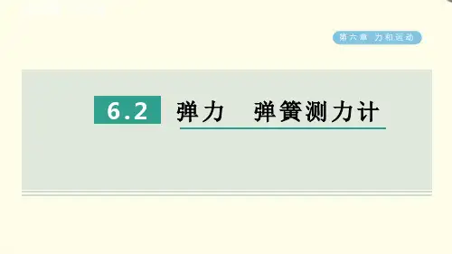 6.2弹力 弹簧测力计 春学期八年级物理下册课件鲁科五四版