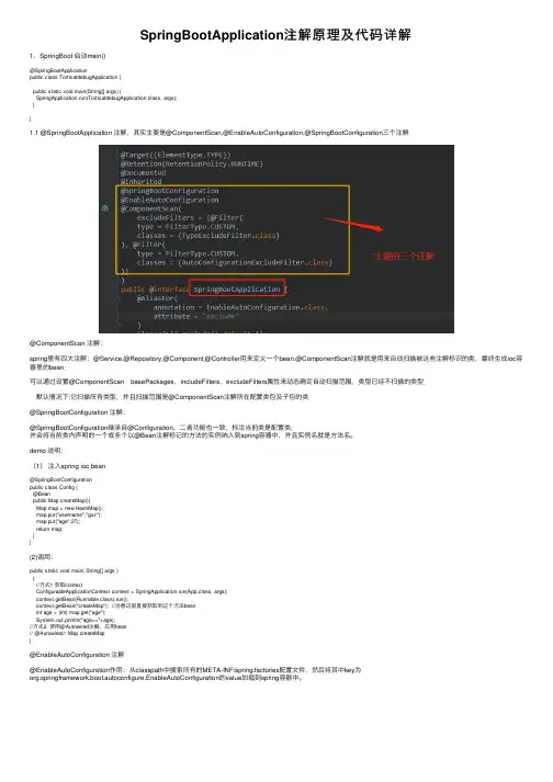 SpringBootApplication注解原理及代码详解