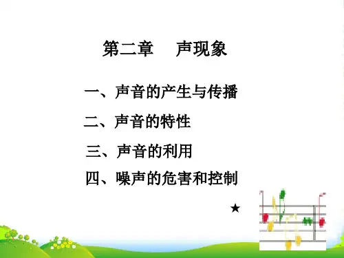 人教版物理八年级上册第二章 声现象 复习课件 (共31张PPT)