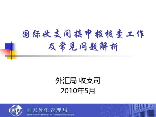 国际收支间接申报常见错误案例分析(修改稿)20100520
