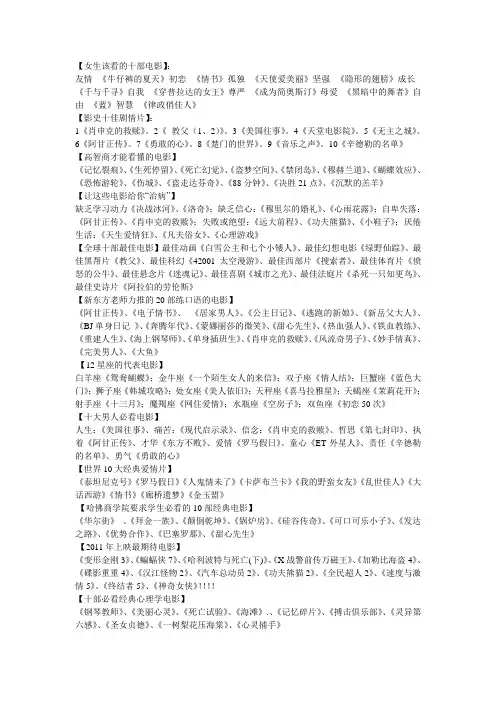 电影名单