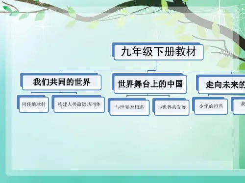 新部编人教版道德与法治9下 教材介绍 课件