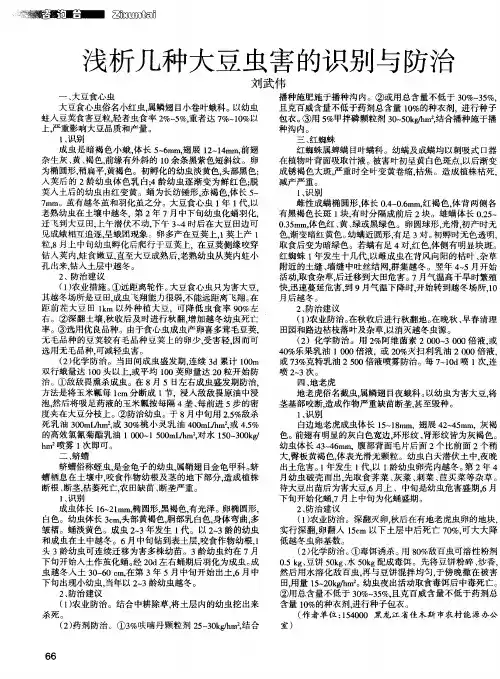 浅析几种大豆虫害的识别与防治