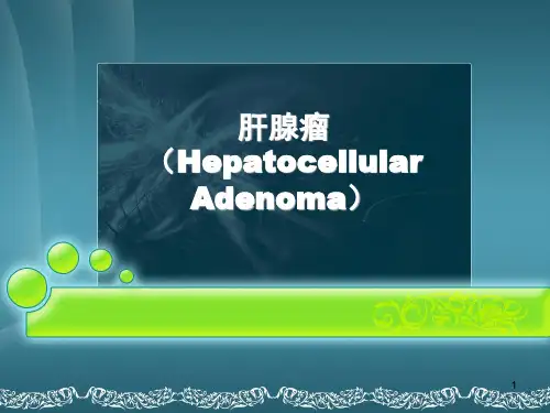 肝腺瘤ppt课件