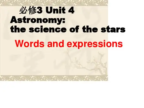 人教高中英语必修3Unit4Words and expressions (共29张PPT)