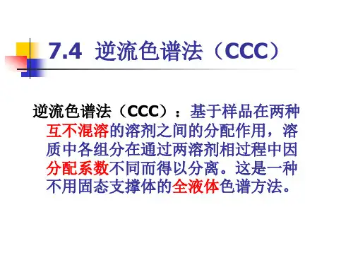 逆流色谱法