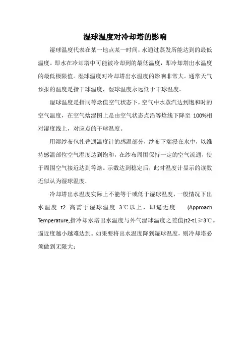 湿球温度对冷却塔的影响