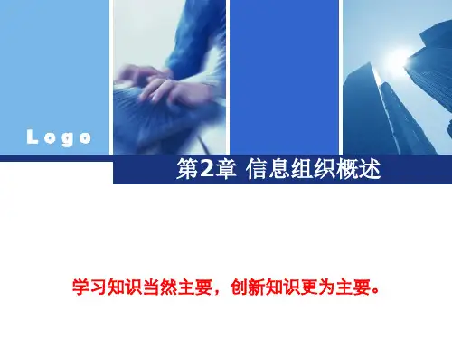 信息组织原理信息组织概述