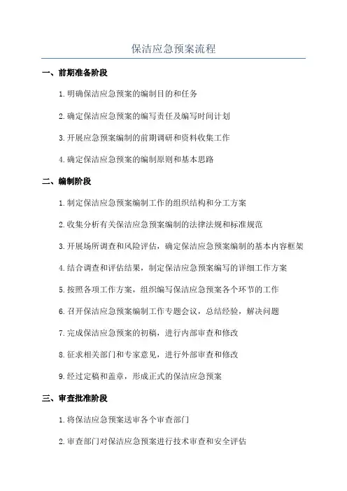 保洁应急预案流程