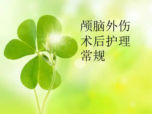 颅脑外伤术后护理常规