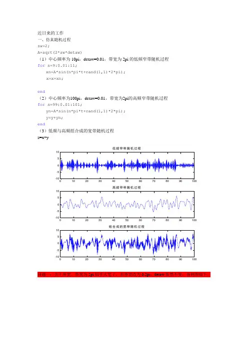 随机载荷模拟及雨流计数方法在matlab中的实现