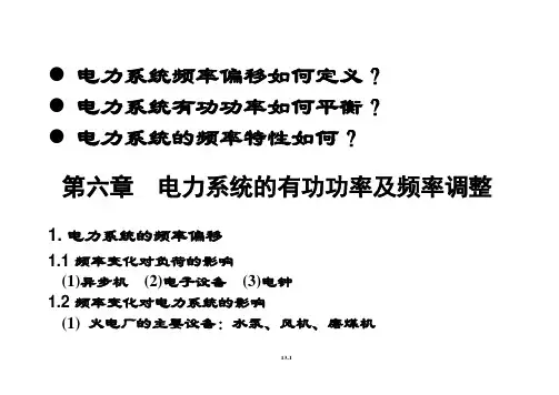 电力系统分析 清华 张宏斌 稳态13