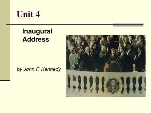 Book2_Lesson4_Inaugural_Address_高级英语