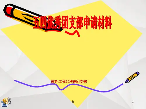 五四优秀团支部答辩ppt