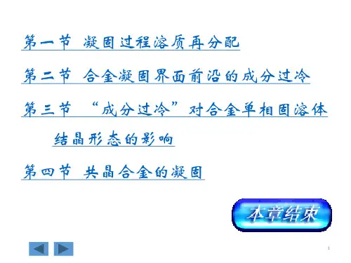 6.3凝固过程溶质再分配全解