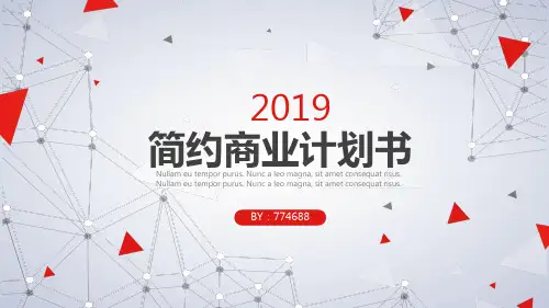 完整框架商业计划书ppt