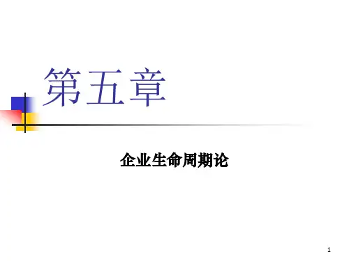 第五章 企业生命周期理论