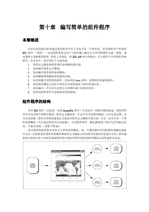 (完整版)IDL入门教程十(组件程序)