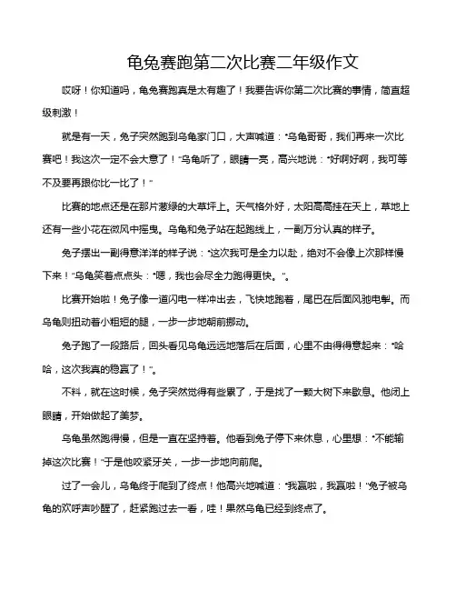 龟兔赛跑第二次比赛二年级作文