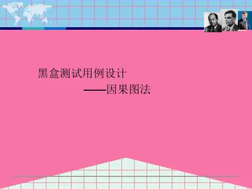 黑盒4-_因果图法-年薪及中国象棋问题ppt课件