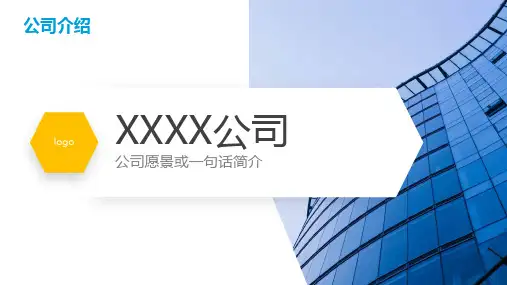 公司介绍培训PPT模板