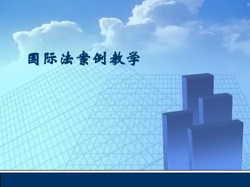 国际法案例预习解读