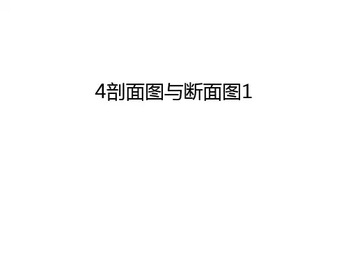 最新4剖面图与断面图1汇总