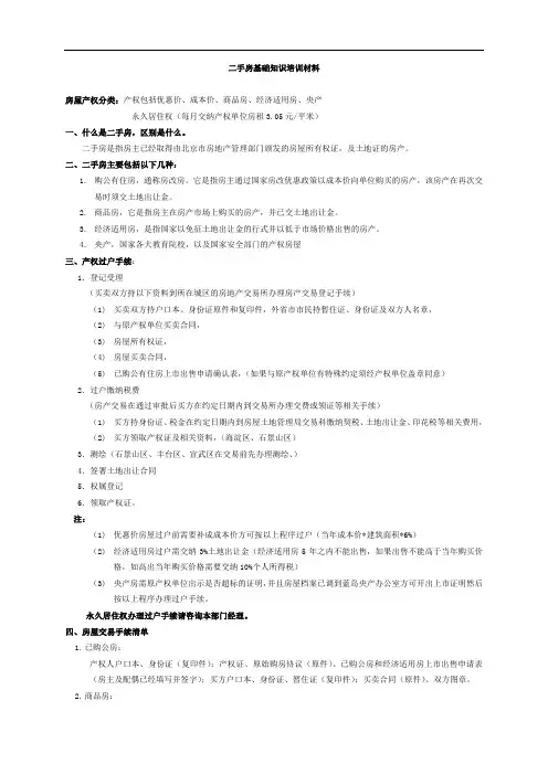 二手房基础知识