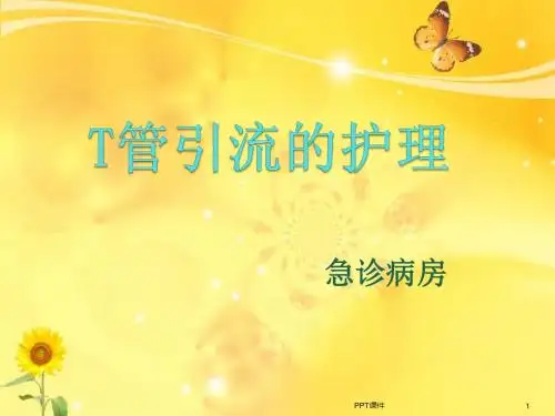 T管引流的护理  ppt课件