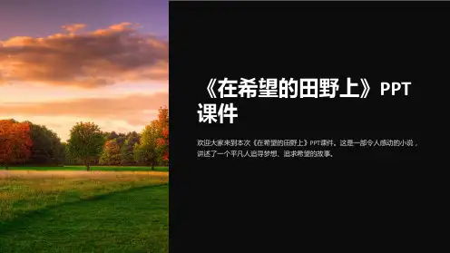 《在希望的田野上》课件