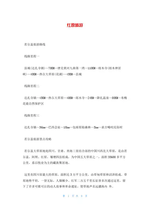 红原旅游_精品文档