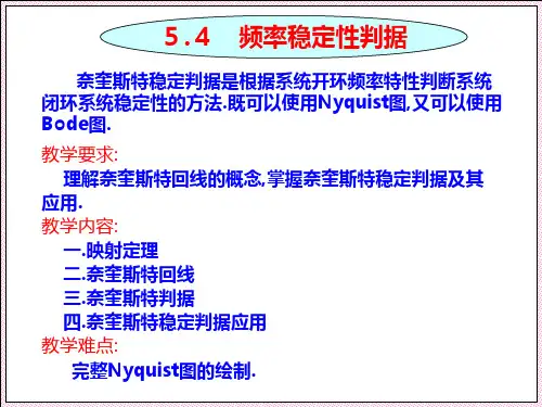 第五章(2)Nyquist稳定判剧