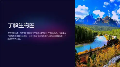 《了解生物圈》课件
