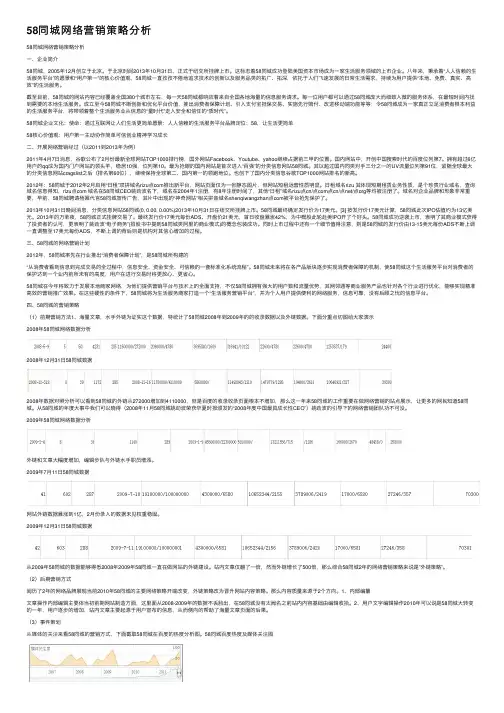 58同城网络营销策略分析