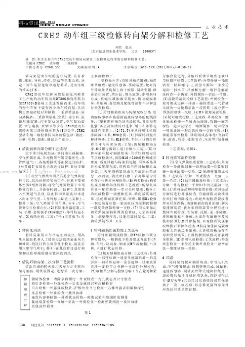 CRH2动车组三级检修转向架分解和检修工艺