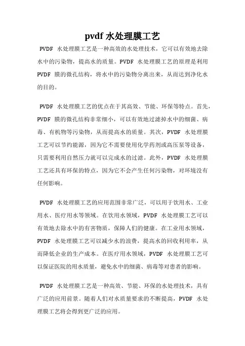 pvdf水处理膜工艺