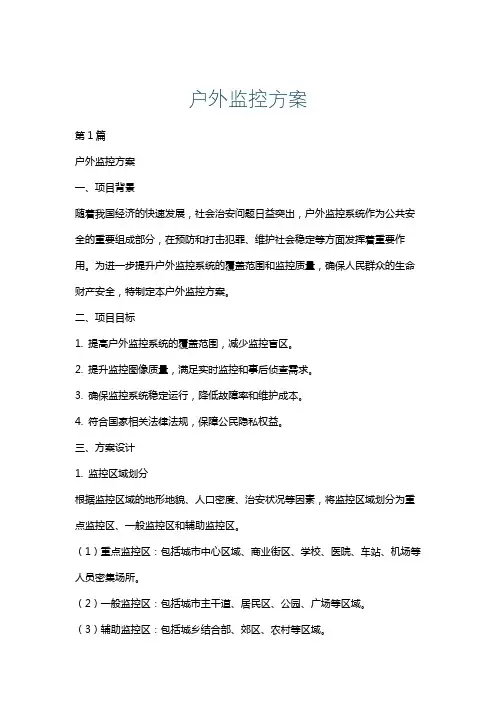 户外监控方案