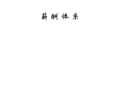 1薪酬体系