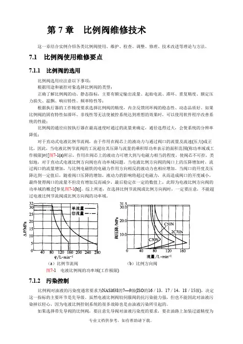 比例阀维修