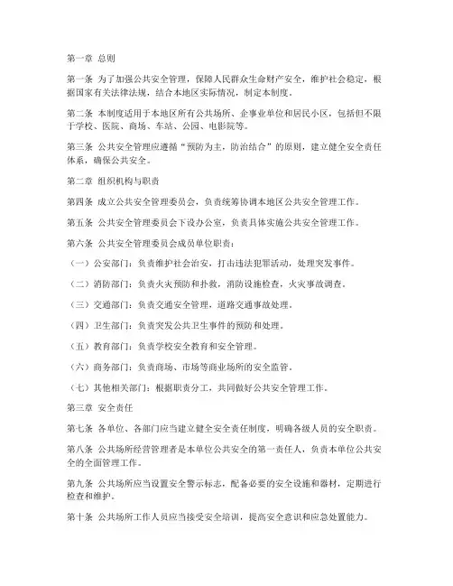 公共_安全管理制度