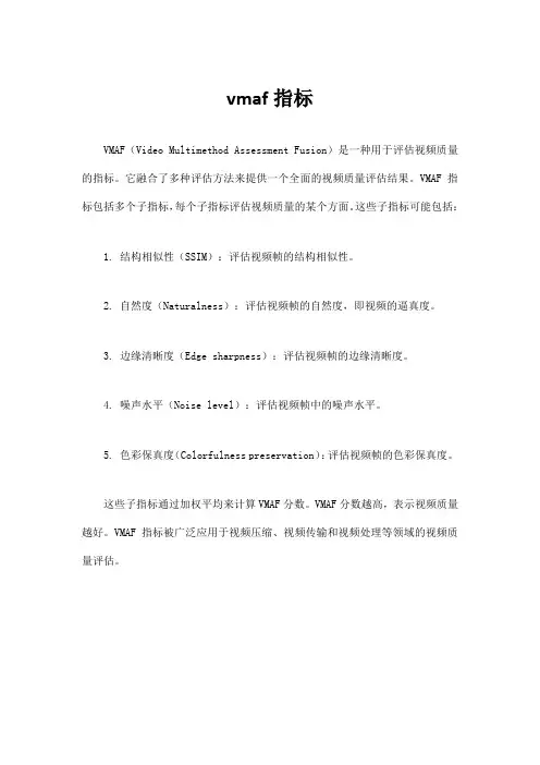 vmaf指标