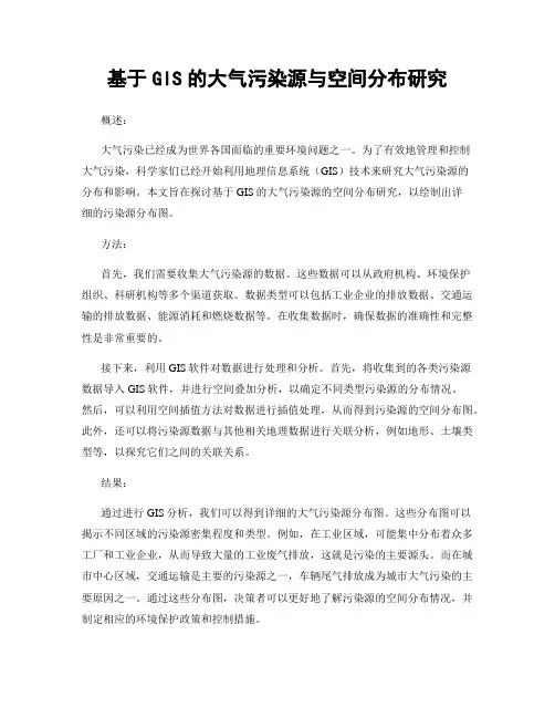 基于GIS的大气污染源与空间分布研究