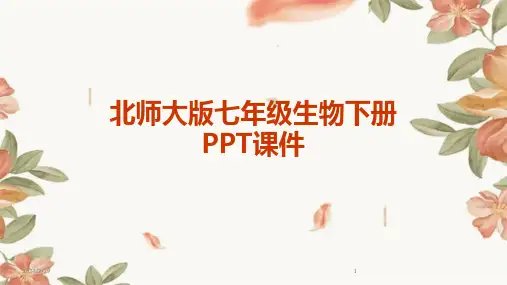 2024年北师大版七年级生物下册PPT课件