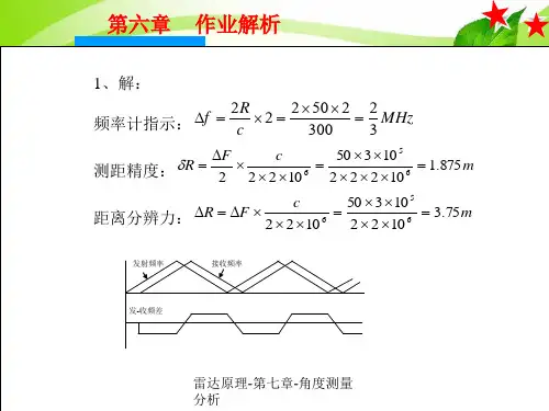 雷达原理-第七章-角度测量分析