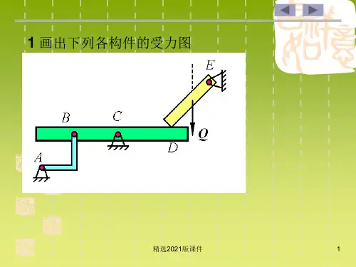 理论力学第一章受力分析习题课