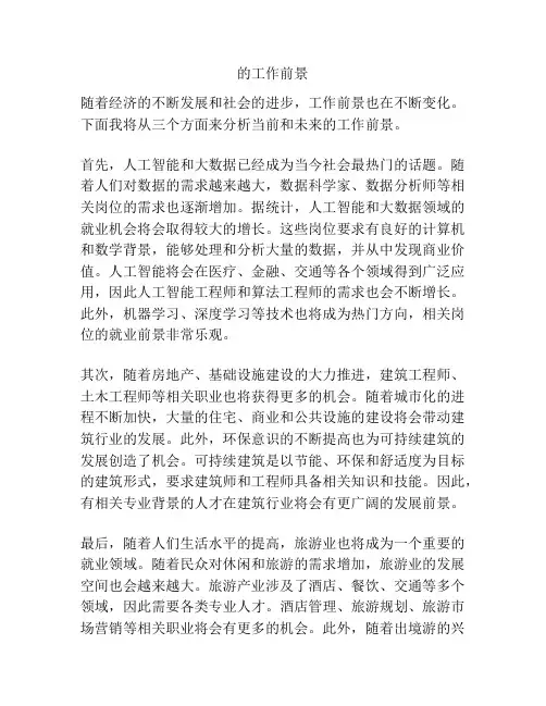 的工作前景