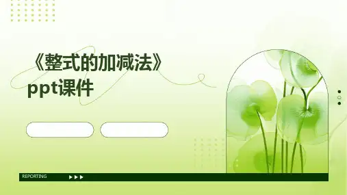 《整式的加减法》课件